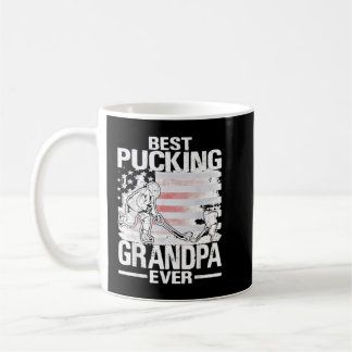 Best Pucking Grandpa Ever Hockey Vaderdag Gift Koffiemok