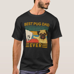 Best Pug Dad Oost Bump Fist Hondenliefhebber T-shirt