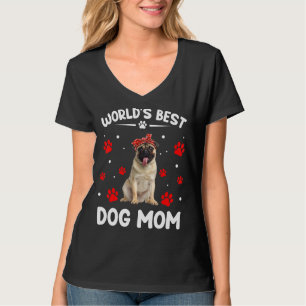 Best Pug Dog Mam Funny Moederdag ter wereld T-shirt