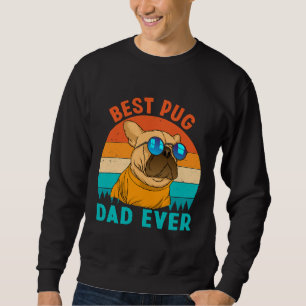 Best Pug Pap Ever houdt van Doggies Retro Cute Trui