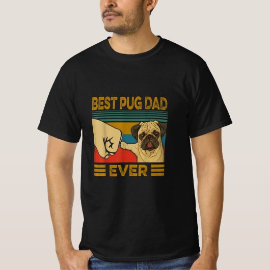 Best Pug Pap Ever T-shirt (Voorkant)