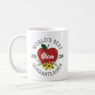 Best Quaranleraar Mam Red Apple Floral ter wereld Koffiemok