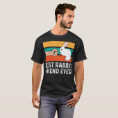 Best Rabbit Friend est Fist Bump Cute Bunny T-shirt (Voorkant volledig)