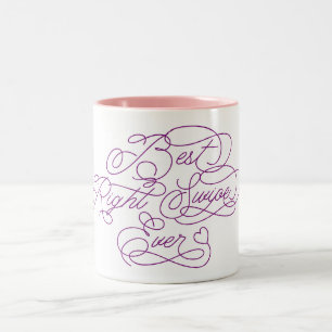 Best right Swiy Ever Funny Vriendin Love Quote Tweekleurige Koffiemok