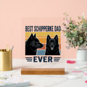 Best Schipperke Dad Ever Retro Dog Vector Design_1 (Mariage)