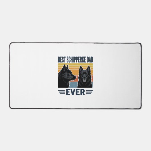 Best Schipperke Dad Ever Retro Dog Vector Design_1 (Recto)