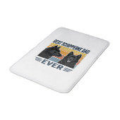 Best Schipperke Dad Ever Retro Dog Vector Design_1 Badmat (Gekanteld)