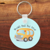 Best School Bus Driver Gift ter wereld Sleutelhanger (Voorkant)