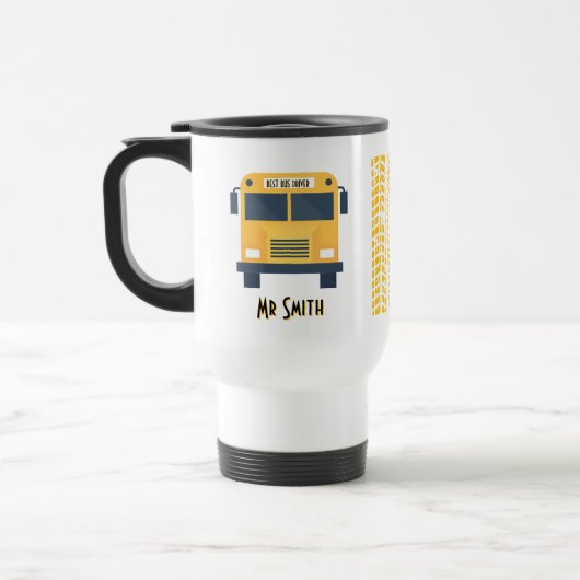 Best School Bus Driver Travel Mug (Gauche)