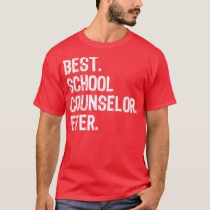 Best School Counselor Ever Funny Gift Kerstmis T-shirt