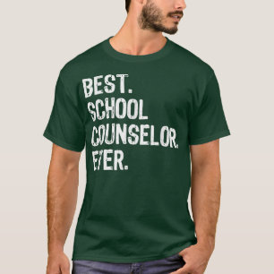 Best School Counselor Ever Funny Gift Kerstmis T-shirt