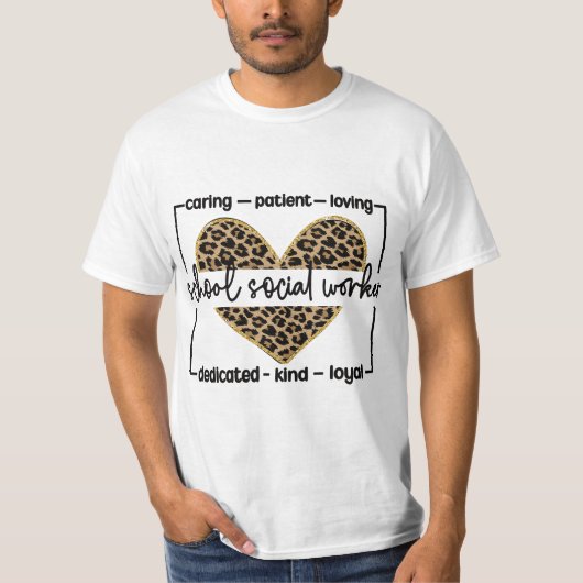 Best School Social Worker Appreciation  T-shirt (Voorkant)