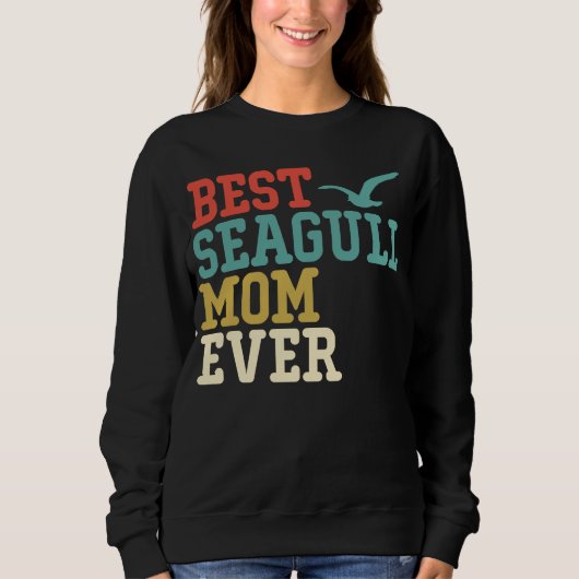Best SEAGULL Mom Ever  Vintage Retro Trui (Voorkant)