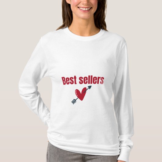 Best Sellers Valentine Heart Arrow T-Shirt (Devant)
