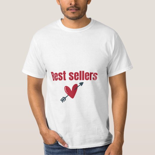 Best Sellers Valentine Heart Arrow T-Shirt (Devant)