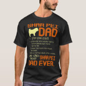 Best Shar Pei Dad Ever Fathers Vaderdag Gift T-shirt (Voorkant)