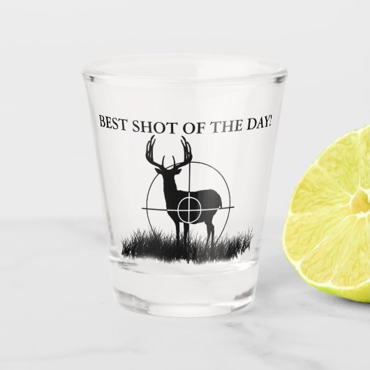 Best Shot of the Day Funny Hunting Shot Glas (Voorkant)