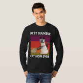 Best Siamese Cat Mom Ever  Cat T-shirt (Voorkant volledig)