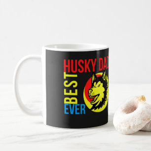 Best Siberian Husky Dad Ever, Dog Dad Gift Koffiemok