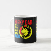 Best Siberian Husky Dad Ever, Dog Dad Gift Koffiemok (Voorkant links)
