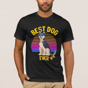 Best Siberian husky Dog Ever Retro T-shirt