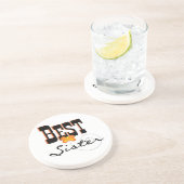 Best Sister Butterfly Gifts Zandsteen Onderzetter (Zijkant)