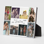 Best Sister Ever – 8 Photo Collage Plaque (Côté)