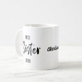 Best Sister Ever Simple White Mug (Devant gauche)