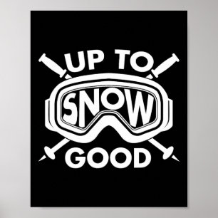 Best Snowboard Skiing Ride Cute Skiers Mannen Wo Poster