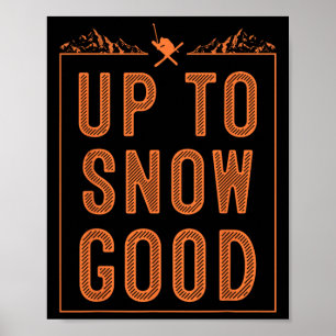 Best Snowboard Skiing Ride Cute Skiers Mannen Wo Poster