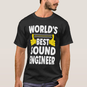 Best Sound Engineer Job Title T-shirt