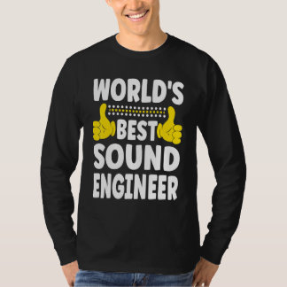 Best Sound Engineer Job Title T-shirt