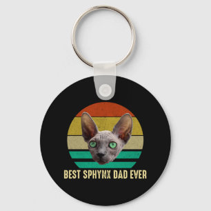 Best Sphynx Pap Ever Cute Funny Hairless Cat Lover Sleutelhanger