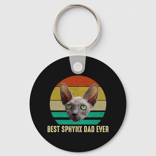 Best Sphynx Pap Ever Cute Funny Hairless Cat Lover Sleutelhanger (Voorkant)