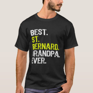 Best St Bernard Grandpa Ever Hondenliefhebber T-shirt