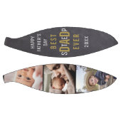 Best Step Dad Happy Vaderdag 3 Photo Collage Basketbal (Panelen)