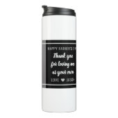 Best Step Dad Happy Vaderdag Photo   Thermosbeker (Geroteerd rechts)