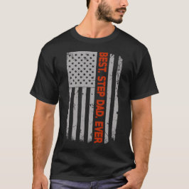 Best Step Pap ooit Amerikaanse vlag T-shirt