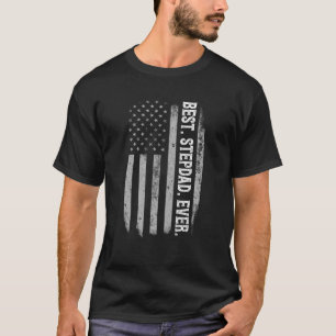 Best Stepdad Ever  American Flag Vader S D T-shirt