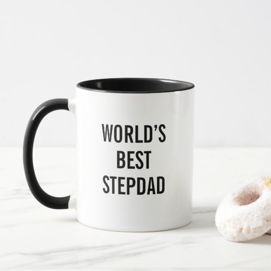 Best Stepdad Ever Mug Bonus Dad Father's Day Gift (Avec donut)