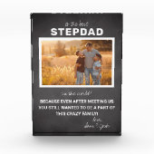 Best Stepdad | Vaderdag fotoblok (Voorkant)
