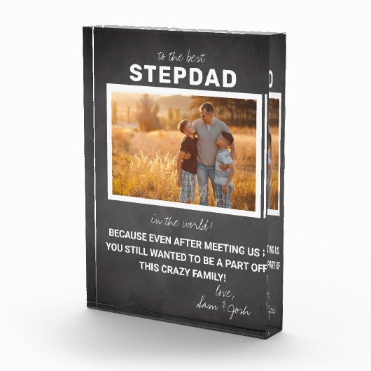 Best Stepdad | Vaderdag fotoblok (Rechts)