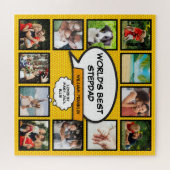 Best Stepfather Stepdad 12 Photo Comic Fun Legpuzzel (Horizontaal)