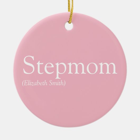 Best Stepmma, Stepmoeder Definition Roze Keramisch Ornament (Voorkant)