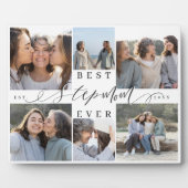 Best Stepmom Ever Personalized Photo Collage Gift Fotoplaat (Voorkant)