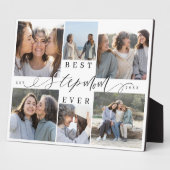 Best Stepmom Ever Script Photo Collage Keepsake Fotoplaat (Zijkant)