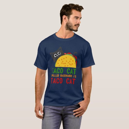 Best Taco Cat Spelled Backwards Is Tacocat Novelty T-shirt (Voorkant volledig)