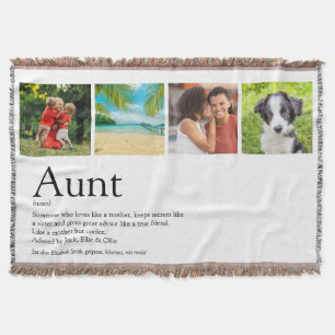 Best tante Auntie Ever Modern Photo Collage Deken