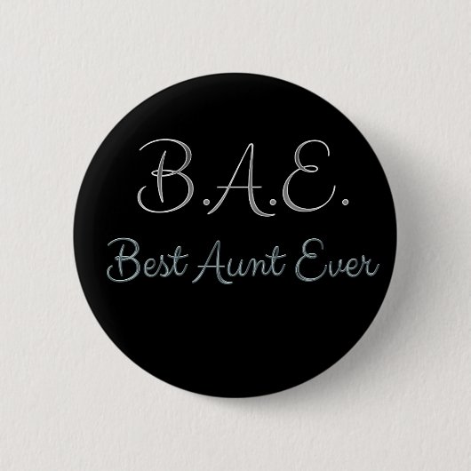 Best tante Ever BAE Ronde Button 5,7 Cm (Voorkant)