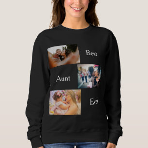 Best tante Ever Custom 3 Foto's van jou Trui